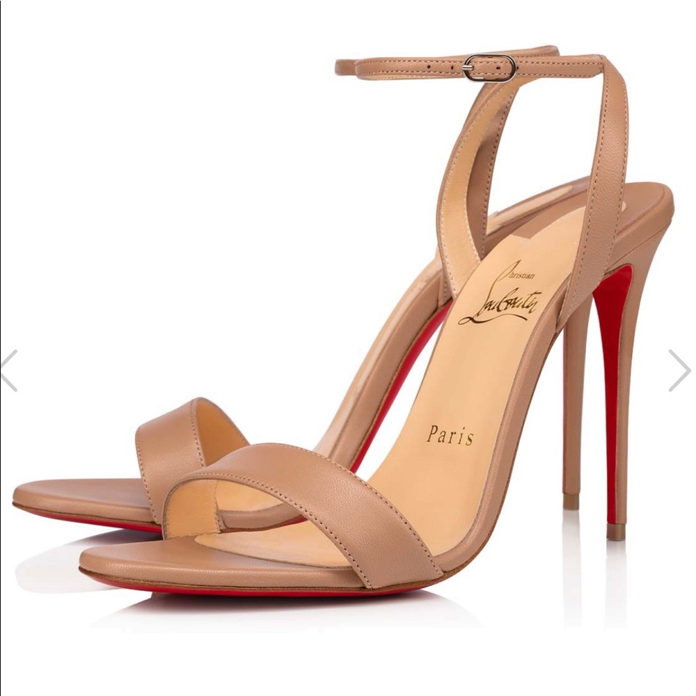 Christian Louboutin worn once loubi Girl 100 mm Nude 39
